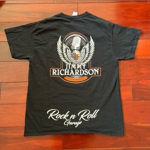 Jimmy Richardson Rock n Roll Garage Music Band Graphic Mens T shirt sz L Large